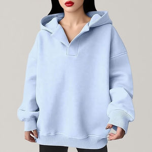 Sudadera Extra Grande para Mujer, Cálida para el Invierno, con Tela de Felpa 100% Algodón, Silueta Relajada para un Estilo Diario Informal y Acogedor - Product Image 5