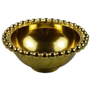 Cuenco redondo para servir frutas con acabado Chapado en cobre, lo mejor para mesa de comedor, comida y ensaladera, cuencos decorativos de Metal - Product Image 2