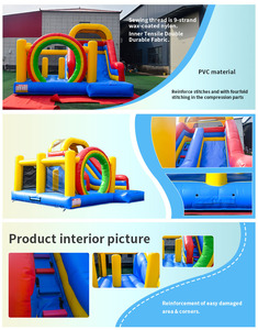 Castillo de salto inflable de Venta caliente y equipo de entretenimiento al aire libre Casa de salto gorila inflable con tobogán al por mayor - Product Image 4