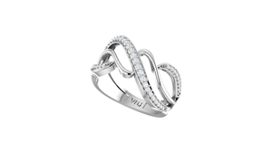 <b>14K</b> <b>Gold</b> & 41 Natural Diamonds Women's Luxury Classical Design <b>Ring</b> | Round Brilliant Cut 0.20Ctw - Product Image 2