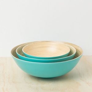 Spun <b>Bamboo</b> <b>Bowl</b>-Stylish and Functional Eco-Friendly Dishwasher Safe for Home Kitchen Counters and Presents - Product Image 2