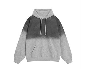 เสื้อฮู้ดดี้โอเวอร์ไซส์ ผ้าฝ้าย 100% ล้างสีแบบแอซิดวอช สำหรับฤดูหนาว แขนยาว ผ้าฟลีซ คุณภาพสูง แบบเรียบ - Product Image 2