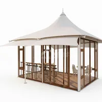 Restaurante en Contenedor de Acero para Exteriores |   Edificio de Comedor Modular Prefabricado para Resorts y Campamentos