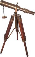 Télescope Nautique Vintage en Laiton Poli, Décoration Marine Pirate Faite à la Main avec Impression en Relief, 10 Pouces, 3 Sections Extensibles