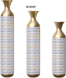 Vase de table en fer écologique de conception côtière de Noël de qualité supérieure, plaqué or pour les intérieurs, vase à fleurs Zahid Exports - Product Image 4