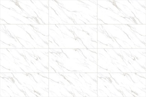 AZULEJOS DE PORCELANA ACRISTALADOS TAMAÑO 600X1200 DISEÑOS DE CARRARA AZULEJOS DE COLOR BLANCO ESTATUARIO ÚLTIMA COLECCIÓN DE AZULEJOS DE PISO Y PARED - Product Image 2