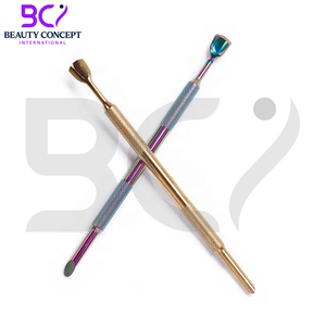 ที่ดันเล็บสองด้านขนาดใหญ่เครื่องมือกำจัดผิวที่ตายแล้วหลายสีทำจากสแตนเลสอุปกรณ์ทำเล็บมือดันหนังกำพร้า - Product Image 4