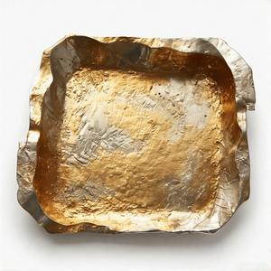 Plateau en aluminium de luxe Modern Essence Forme rectangulaire allongée sophistiquée Artisanat en métal métallique sophistiqué - Product Image 3