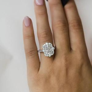 Anillo de Diamantes de Plata de Ley 925 de Lujo de la Mejor Calidad, Joyería Fina Minimalista para Uso Diario, Disponible a Precio de Fábrica - Product Image 2
