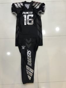 Camiseta de sarga con diseño personalizado para jóvenes, uniformes de fútbol americano, pantalones integrados, 2022 - Product Image 4