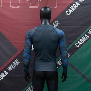 เสื้อแรชการ์ดผ้าไหมพิมพ์ลาย BJJ เสื้อต่อสู้แบบกำหนดเองด้วยผ้าสแปนเด็กซ์/ โพลีเอสเตอร์ | แห้งเร็วและระบายอากาศได้ดีสำหรับผู้ชาย - Product Image 3