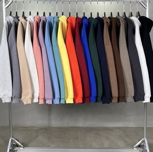 Sweat-shirts à capuche 100% coton, épais, en molleton lourd, surdimensionnés, personnalisables avec logo, pour hommes - Product Image 6