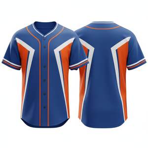 Ensemble de maillots de baseball imprimés professionnels avec design personnalisé, 100% polyester respirant et à séchage rapide pour les commandes d'équipe, approvisionnement en gros - Product Image 3