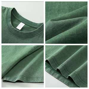 T-shirts pour hommes délavés à l'acide, coupe ample et classique, avec logo personnalisé et motifs graphiques, par un fabricant de vêtements - Product Image 2