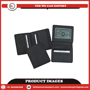 YWCE Men's Fashionable <b>Black</b> Genuine <b>Leather</b> Waterproof Pouch <b>Wallet</b> Zipper Closure Latest Design Daily Carry Travel Business - Product Image 2