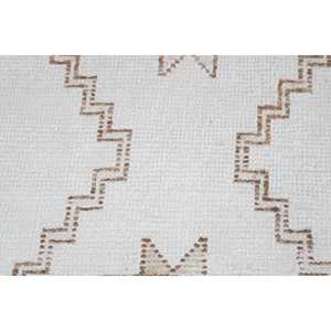 Alfombra Turca Vintage, Alfombra Pequeña de 1.7x2.6 pies, Alfombra Blanca Abstracta - Product Image 5