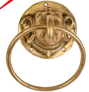 Aldaba de puerta de metal de diseño de lujo moderno manija de forma redonda para uso en hoteles - Product Image 4