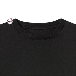 100% coton lourd unisexe à manches longues T-Shirts de haute qualité en jersey teint uni avec logo imprimé Style décontracté motif solide - Product Image 2