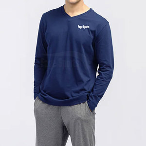 Camiseta de manga larga de Color sólido de último diseño para hombre, camiseta de manga larga duradera de secado rápido, camiseta de manga larga para exteriores - Product Image 3