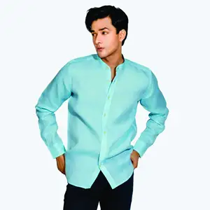 Vente en gros Chemise rayée à manches longues pour hommes personnalisée au printemps Chemises décontractées grande taille Chemises formelles en tissu de coton pour hommes