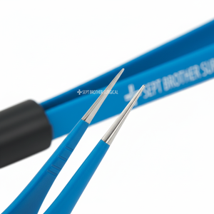 <strong>Bipolar</strong> <strong>Electrosurgical</strong> <strong>Forceps</strong> Blue Nylon Coated Reusable Non-Stick Diathermy <strong>Forceps</strong> for Surgery - Product Image 4