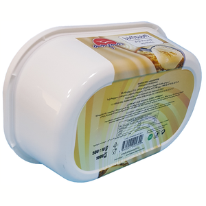 ถ้วยพลาสติกทรงสี่เหลี่ยมคุณภาพสูง DKK1060 ขนาด 1000 มล. พร้อมฝาปิดแบบกันการงัดแงะ ผลิตจากวัสดุ PP IML รีไซเคิลได้ รับสกรีนโลโก้ สำหรับบรรจุอาหาร ไอศกรีม เนย - Product Image 4