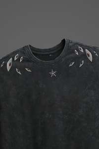 เสื้อยืดโอเวอร์ไซส์2025ยิ่งใหญ่สำหรับผู้หญิงผู้ชายเสื้อฮิปฮอปฮาราจูกุผ้าฝ้าย100% ฟอกเสื้อแนวสตรีททรงหลวมพอดีตัว - Product Image 4