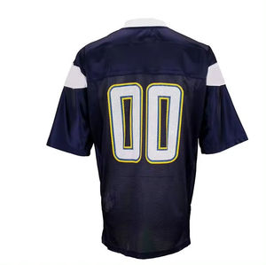 Maillot brodé de football américain avec logo personnalisé Maillot imprimé respirant de grande taille - Product Image 4