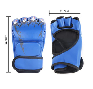 Équipement de boxe professionnel Gants en cuir MMA Gants MMA durables en cuir PU demi-doigt - Product Image 5