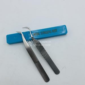 Nouveaux Styles Japonais En Acier Durable Extension De Cils Volume Pince À Épiler Crochet Pince À Cils Professionnel Fibre Marque Privée - Product Image 2