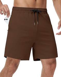 กางเกงขาสั้นออกกำลังกายสำหรับผู้ชาย - กางเกงขาสั้นตาข่ายระบายอากาศแห้งเร็วสำหรับการวิ่ง บาสเก็ตบอล และกีฬา - กางเกงขาสั้นออกกำลังกายน้ำหนักเบา - Product Image 1