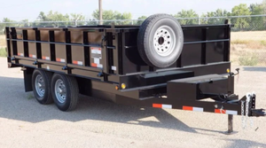 Premium Quality 4-Wheel 8 Ton Hydraulic Tipping Dump Trailer 7 x 14 FT Heavy Duty Dump Trailer for Sale | Farm Trailer - Product Image 6
