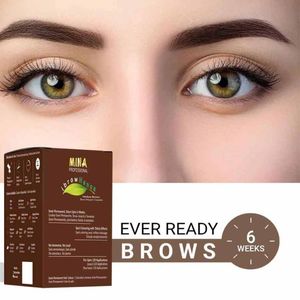 Mina Ibrow Henna Semi Permanente Cejas Tinte de larga duración Henna Ceja Tintado Cosméticos Maquillaje Cejas Kit de coloración Tinte profesional - Product Image 3