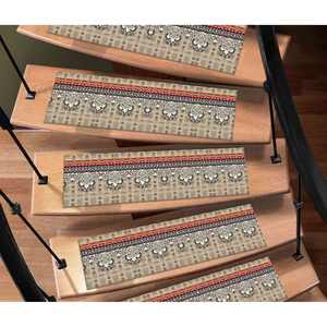 Alfombra con Estampado Étnico: Navajo, Beige, Moderna, Antideslizante, Decorativa, Goblen - Product Image 1