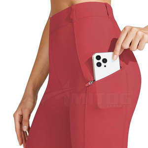 Pantalones de Equitación Profesionales de Spandex/Nylon, Antibacterianos, de Secado Rápido, Elásticos, de Cintura Media, Personalizables, con Frente Plano, Último Modelo - Product Image 4