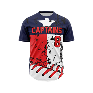 Unisex Transpirable Cuello Redondo Softball Béisbol Jersey Adultos Ropa Deportiva Personalizada Impreso Sublimado Logo Diseño 100% Poliéster - Product Image 1