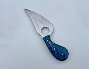 Couteau à éplucher en acier inoxydable de haute qualité Support de doigt Couteau à crochet avec gaine en cuir. - Product Image 6