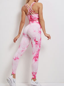 Vente en gros de leggings de fitness respirants personnalisés pour femme, vêtements de sport, vêtements de sport, soutien-gorge de yoga, shorts, ensemble de fitness pour femmes - Product Image 4