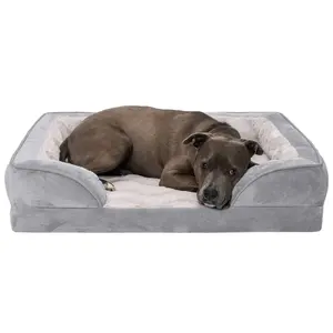 Cama para Perro Tipo Sofá - Terciopelo Ondulado, Comodidad Perfecta, Tejido <span class=keywords><strong>de</strong></span> Terciopelo Ondulado Suntuoso - Product Image 4