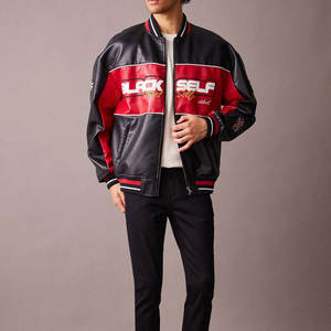 Diseño adecuado de fábrica Nueva llegada Chaqueta de cuero de motorista de hombre de moda de calle alta de invierno con logotipo frontal Tarifa al por mayor - Product Image 5