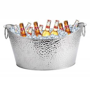 Latest Decorative Stainless Steel Cylindrical <b>Ice</b> <b>Bucket</b> with <b>Silver</b> Blue Plating Barware <b>Ice</b> Container Wine Cooler - Product Image 5