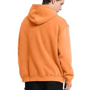 Sweat à capuche vierge pour hommes 100% coton vierge épais éponge française poids lourd sweats à capuche pour hommes surdimensionnés vente en gros - Product Image 2