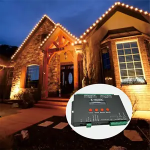 Factory Wholesale 8000C Programable Rgb Color Led DMX Controller SD Card Led Matrix Controller Lighting Project Controller