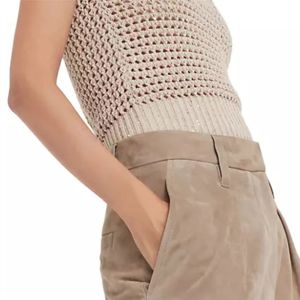 Pantalon cargo en cuir pour femme confortable et tendance-de haute qualité, durable et parfait pour une tenue décontractée - Product Image 4