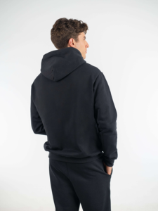 เสื้อฮู้ดดี้กันริ้วรอยสำหรับผู้หญิง Oltex Trading สไตล์สตรีทแวร์สำหรับฤดูหนาว สีดำ น้ำหนัก 500 กรัม ผ้าฝ้าย 80% โพลีเอสเตอร์ 20% ผ้าฟลีซ แฟชั่น - Product Image 5