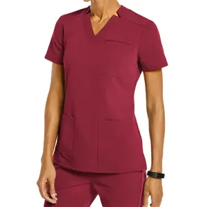 Le plus vendu des ensembles uniformes de gommages en denim Big Tall Scrubs médicaux lavables pour les soins infirmiers et le fonctionnement Uniformes de gommage de qualité supérieure - Product Image 5