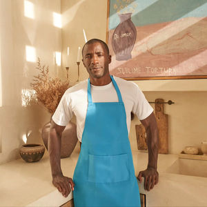 BEAM 100% Polyester Non-Woven Sleeveless Unisex Cooking Apron Breathable Eco-Friendly Moisture Wicking <b>Water</b>-Saving Simple Style - Product Image 1