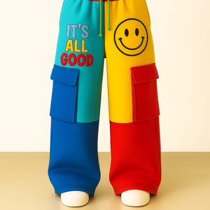 Pantalons mi-larges tendance pour hommes |   Délavage à la pierre |   Broderie de lettres personnalisée |   Respirant et écologique |   Fabricant OEM Faible MOQ - Product Image 1