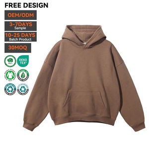 Vente en gros de sweats à capuche surdimensionnés en molleton 100% coton de haute qualité, unisexe, streetwear, avec logo personnalisé, broderie noire, sweat à capuche pour homme - Product Image 1