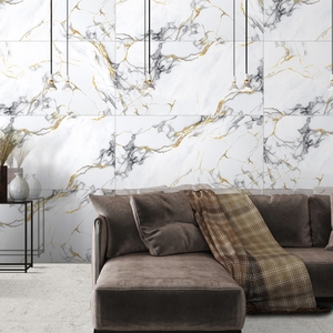 Elevate your projects with stylish 600x600mm and 600x1200mm porcelain tiles from India leading exporters premium marble finish - Product Image 1